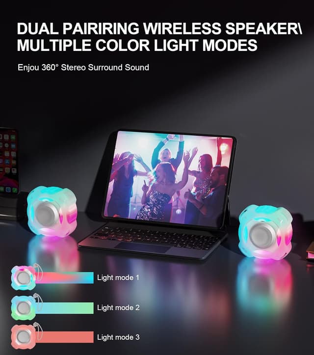 Thumbnail 6 de comiso C15 Shower Bluetooth Speaker (IPX7, Floating Wireless Speaker with LED Lights)