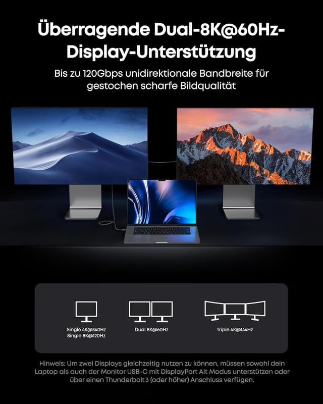 Detalle 2 de Anker Prime Thunderbolt 5 Kabel 100 cm – 240W, 80Gbps