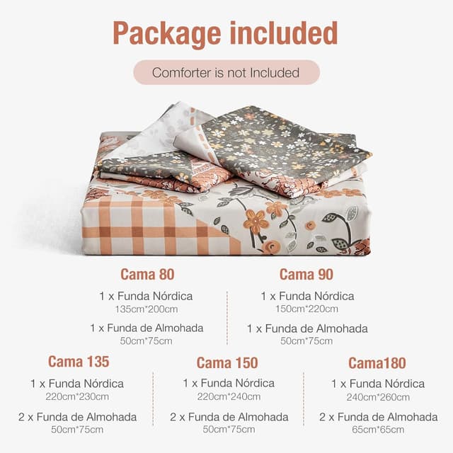 Thumbnail 6 de Tokokimo Funda Nórdica 220x240 3P Beige Patchwork