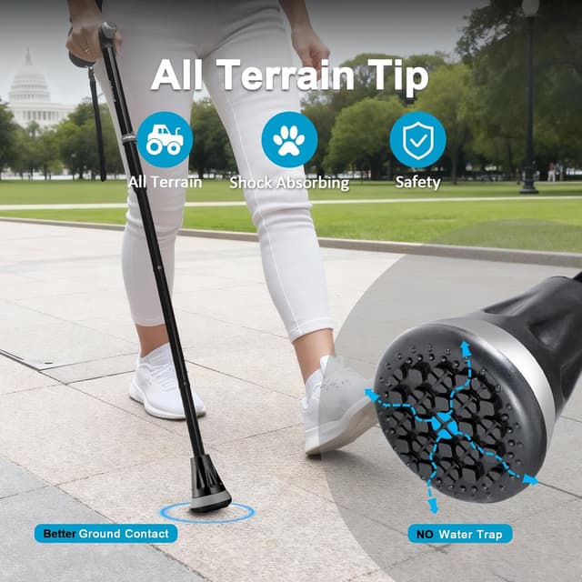 Thumbnail 4 de Rehand Bastón Plegable Todo Terreno 🌍, Ajustable y Resistente