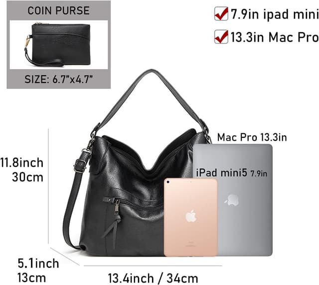 Detalle 2 de Gladdon Hobo Bag 34 cm large capacity