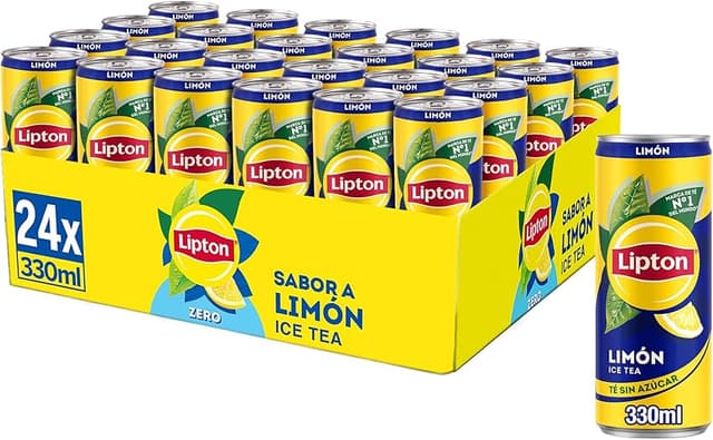 Imagen de Lipton Limón 330 ml pack 24, refresco de té 🥤 en OfertitasTOP