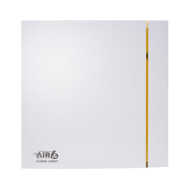 Detalle 2 de AIR 6 Cloud-100HT bathroom extractor fan with adjustable humidity sensor & timer (100mm ducting, IP45)