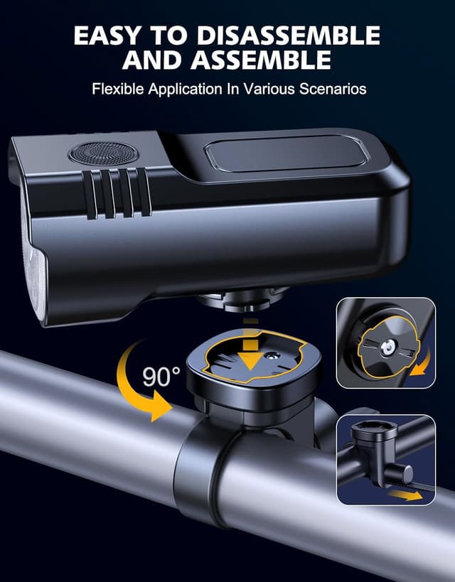 Thumbnail 6 de Rolgno Bike Lights front and back 8 modes