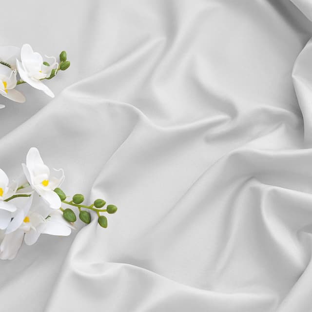 Detalle de Clothink 2er-Set Outdoor Vorhänge wasserfest, winddicht & schnelltrocknend (255x215 cm), Grau-Weiß