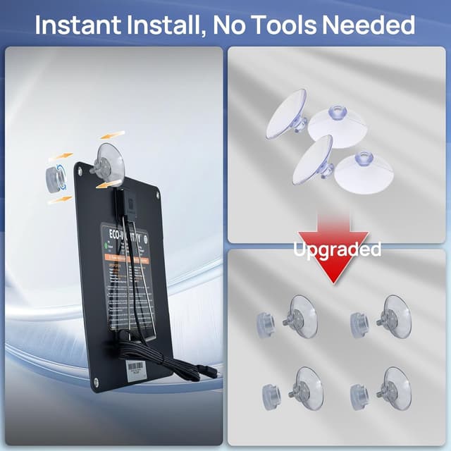 Thumbnail 5 de ECO-WORTHY Upgrade 10W Solar Trickle Charger for Car