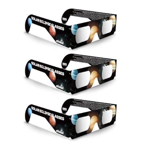 Detalle de efekol Gafas Eclipse Solar 3 Pack