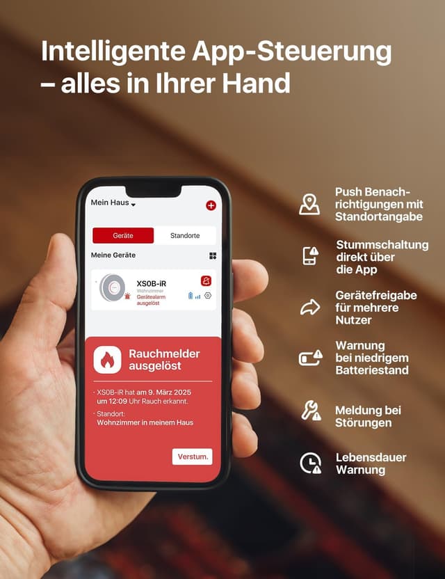 Thumbnail 4 de X-Sense XS0B-iR Rauchmelder 33 mm, 3er-Set