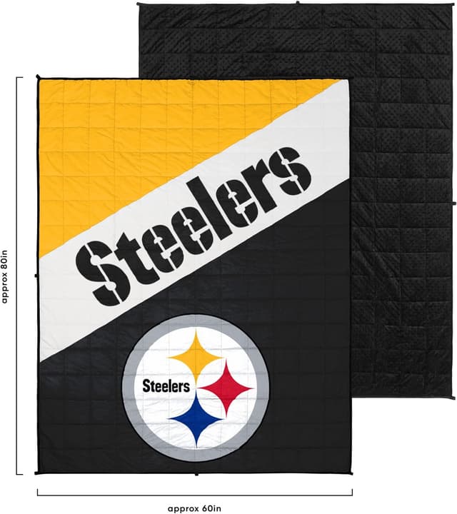 Detalle 2 de FOCO NFL Team Color Wordmark Weighted Blanket 60" x 80