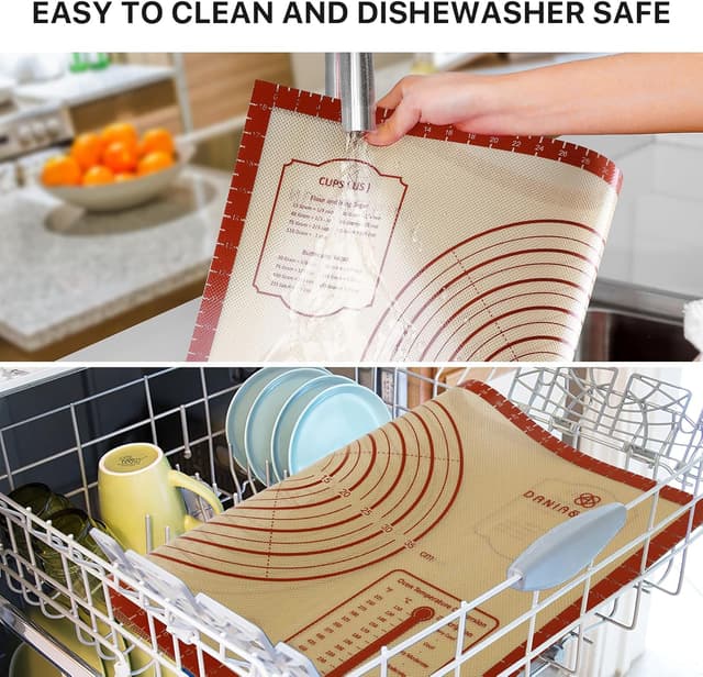 Thumbnail 5 de 26x16 Inch Silicone Baking Mat with Measurements 🍽