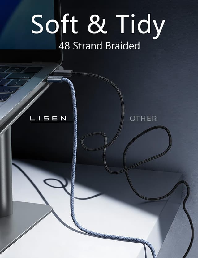 Thumbnail 6 de LISEN 240W USB‑C to USB‑C cable 2m pack