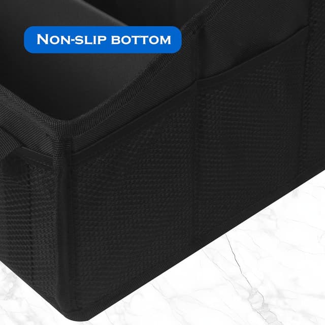 Detalle de ACOMTUO Organisateur Voiture 46x27x25 cm pour enfant : rangement de coffre avec séparateurs et poignées