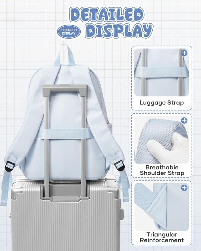 Thumbnail 4 de VGCUB Schulrucksack 21 L Wasserdicht Leicht