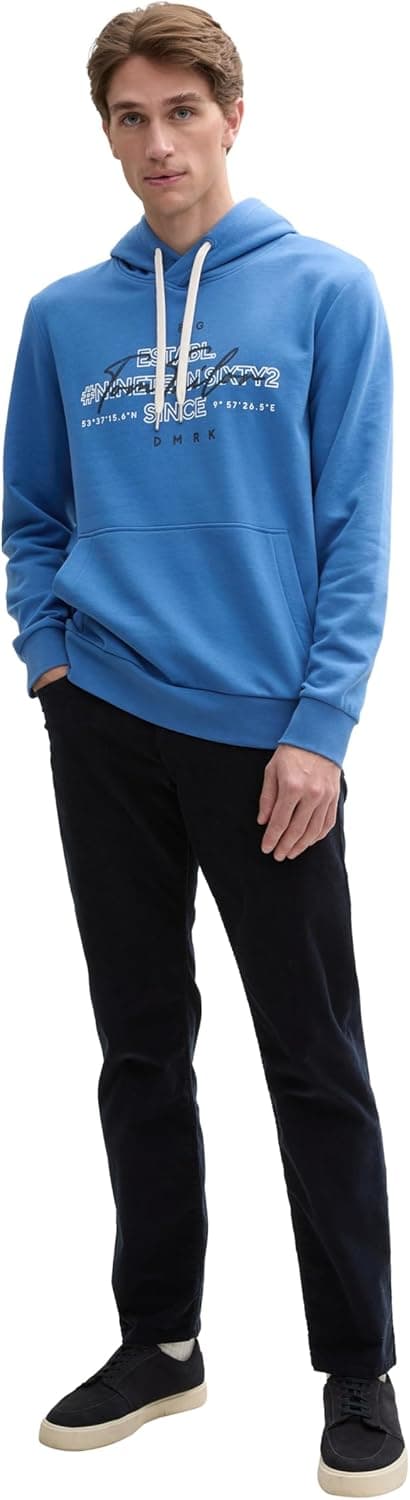 Detalle de Maglia di tuta uomo TOM TAILOR con cappuccio e tasca a marsupio