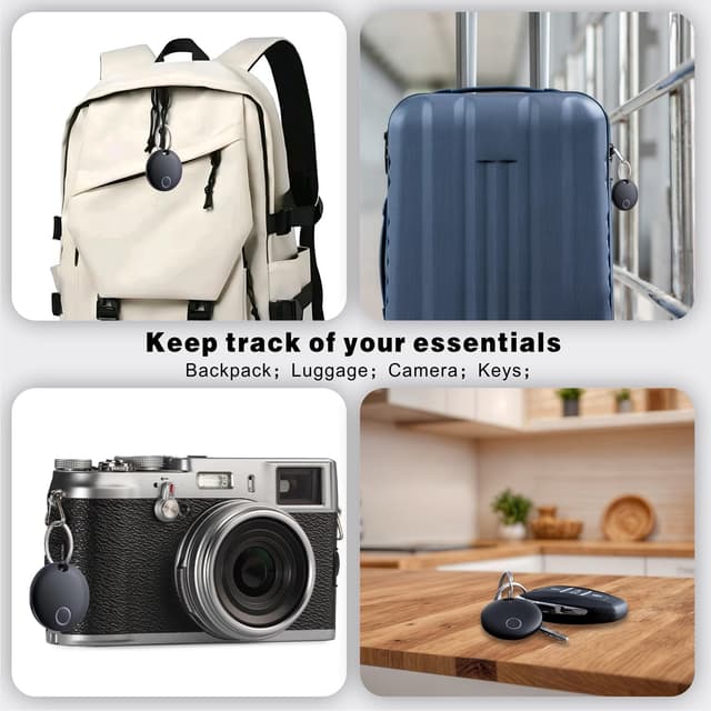 Thumbnail 6 de Bestray Air Tracker Tags (lot de 2) : trackers intelligents étanches pour clés, sac et portefeuille via l’app Find My
