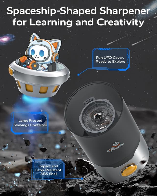 Detalle de JUPITEARTH Electric Pencil Sharpener for Kids