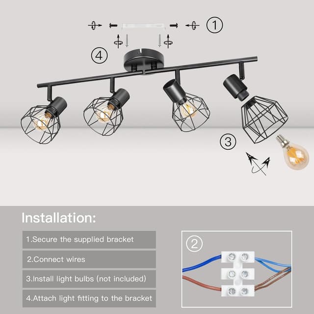 Thumbnail 3 de Dehobo Lámpara de Techo Ajustable 4 focos LED