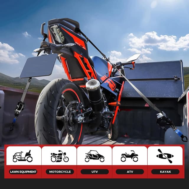 Detalle 2 de Autofonder Retractable Ratchet Straps 1500lb