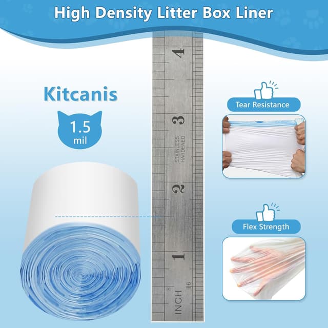 Thumbnail 4 de Kitcanis Cat Litter Tray Liners 40PCS