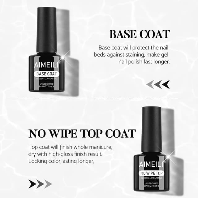 Thumbnail 5 de AIMEILI Base y Top Coat 2 x 8 ml