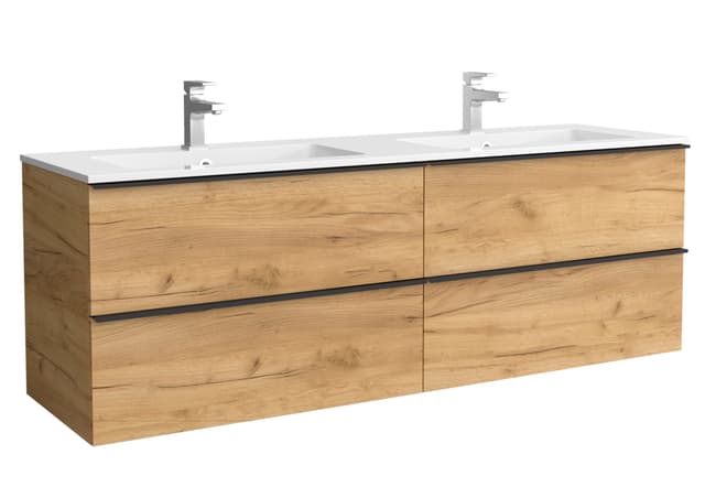 Imagen de Salgar Vilna mueble de baño 4 cajones con lavabo 2 pozas 🚽 en OfertitasTOP