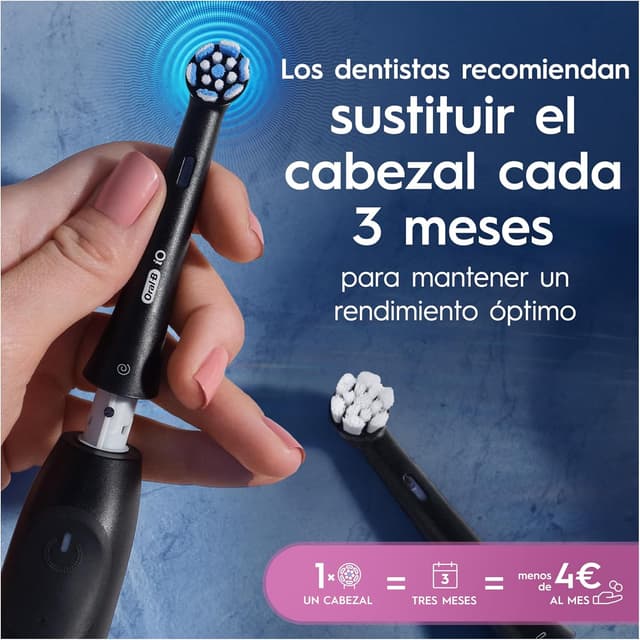 Detalle 2 de Oral-B iO Gentle Care: 8 Recambios Originales para Sensibilidad 🦷