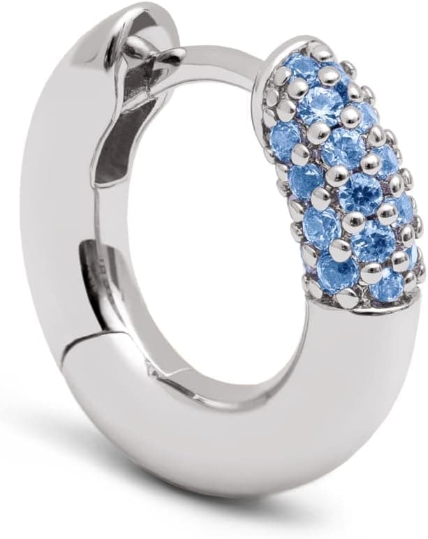 Thumbnail 4 de SINGULARU Alma Pink orecchino singolo cerchio in ottone placcato oro 18Kt 💍