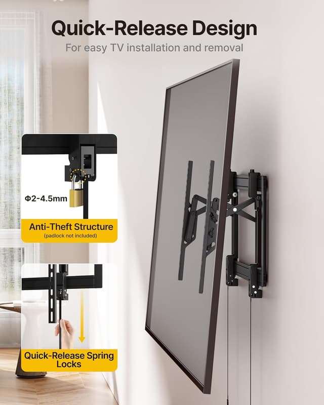 Thumbnail 6 de monTEK Heavy Duty Tilting TV Wall Mount 200 lb
