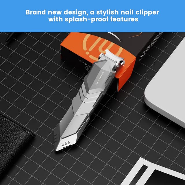 Detalle 2 de INXEN Nagelknipser aus mattiertem Edelstahl