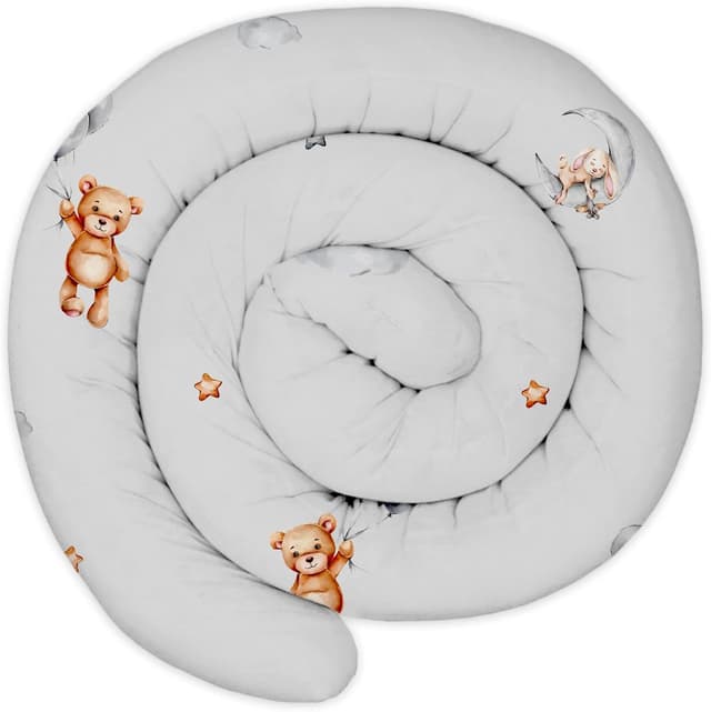 Detalle de Totsy Baby XXL Bettschlange (Bettkissen/Stillkissen/Bettkantenschutz) Schlange XL, 150 cm, Oeko-Tex-zertifiziert