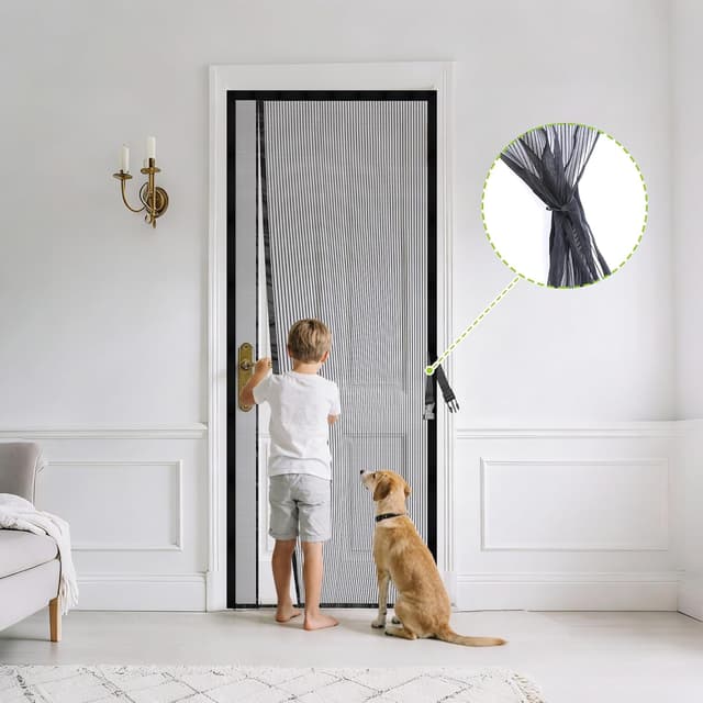 Thumbnail 6 de PJExim Magnetic Fly Screen Door (Heavy Duty, No-Drill) for Patio Doors