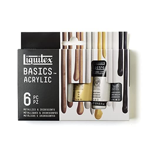 Detalle de Liquitex BASICS Set pintura acrílica 6×22 ml 🎨