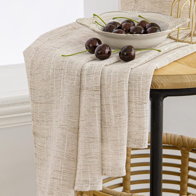 Thumbnail 4 de MIULEE Leinen-Vorhang Ösen Voile 2er Set 140×245 cm