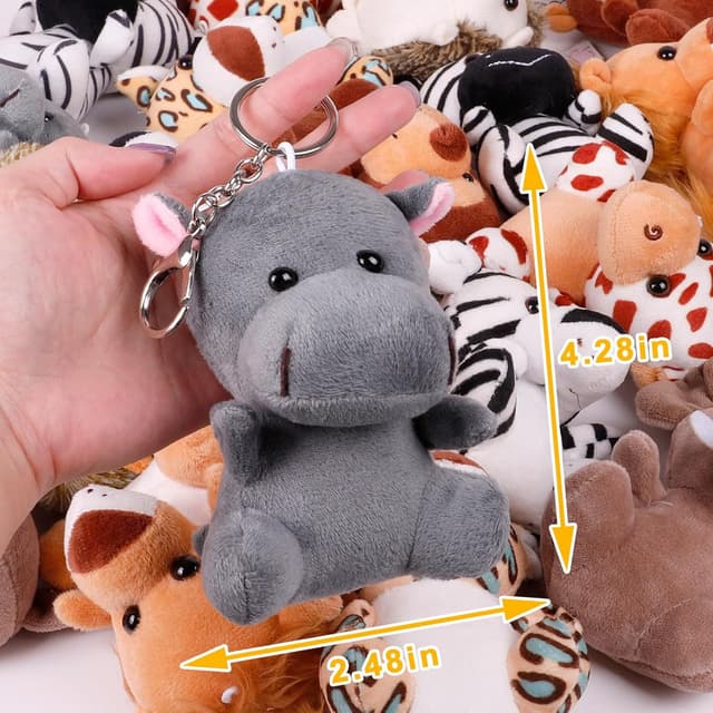 Thumbnail 5 de Mini Plush Animals 4.5" Valentine Classroom Pack