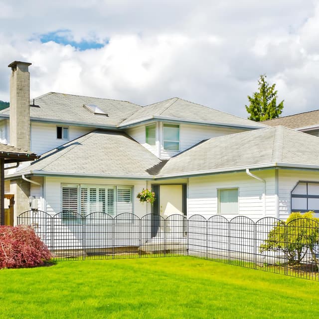 Detalle de Thealyn Decorative Garden Fence (5 Panels) – 101cm H x 71cm W, Total Length 3.5m