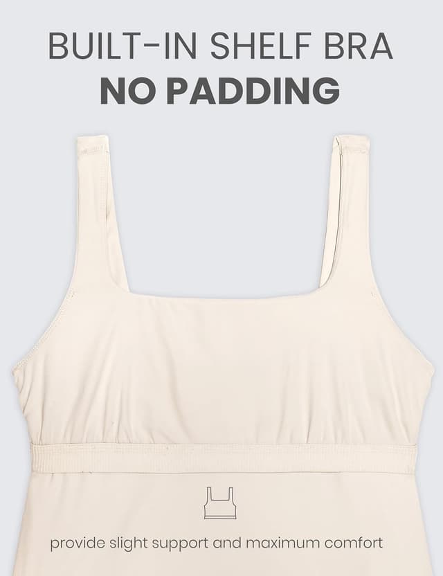 Detalle de CRZ YOGA Butterluxe maternity dress with square neck, ruched sides & split hem