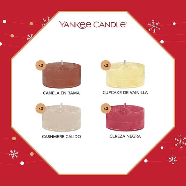 Detalle 2 de Yankee Candle Calendario de Adviento 24 velas 🕯