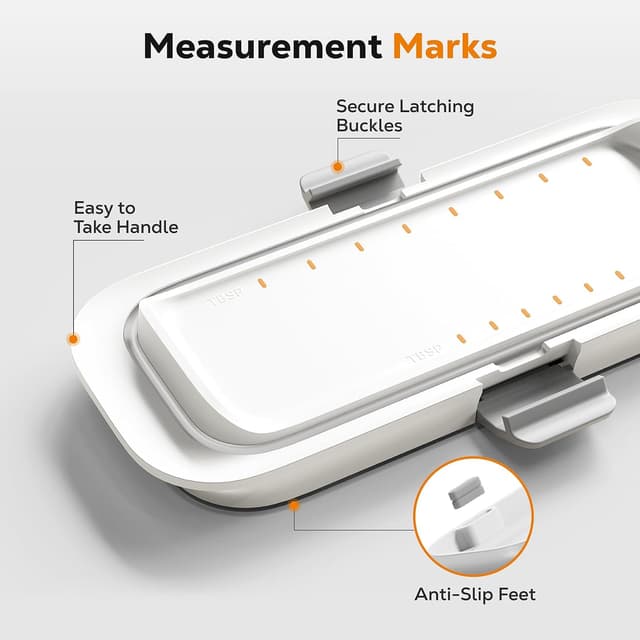 Detalle de Pisol Butter Dish with Lid (Countertop & Refrigerator Door Shelf) — Airtight Butter Keeper, BPA-Free