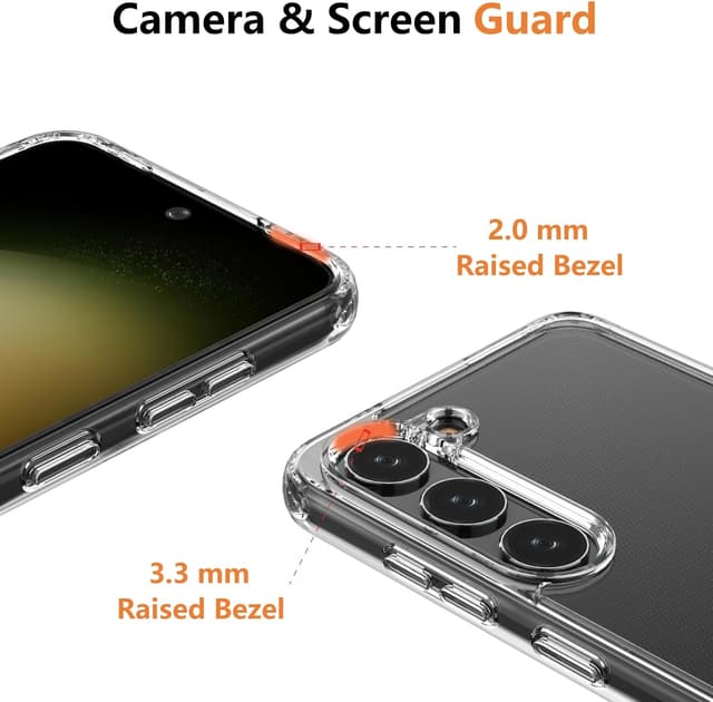 Detalle de Vaykwo Handykette für Samsung Galaxy A55 5G / A35 5G – transparente Case zum Umhängen mit Kameraschutz und Bildschirmschutz, grau