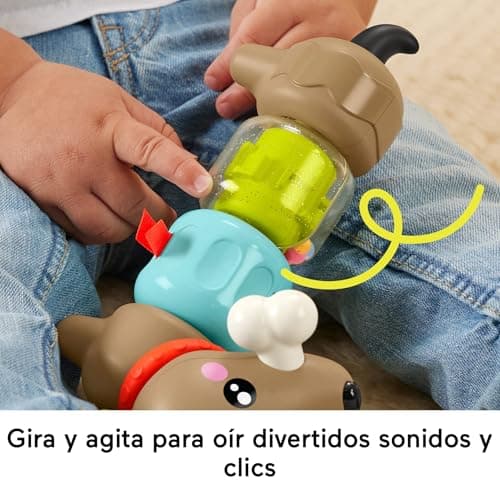 Detalle 2 de Fisher-Price Perrito de actividades con sonidos y giros (HTW91) para bebés a partir de 6 meses