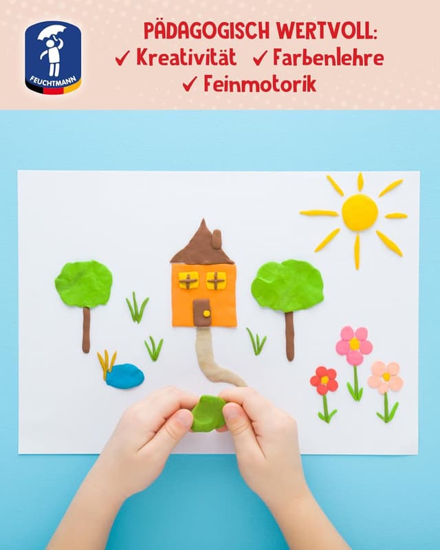 Thumbnail 5 de Feuchtmann JUNiORKNET Basic+ Knetset 8x33g