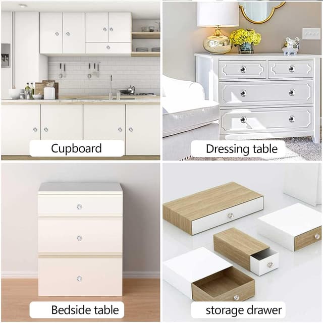 Thumbnail 4 de JIIDAA Crystal Diamond Cabinet Knobs 30 mm