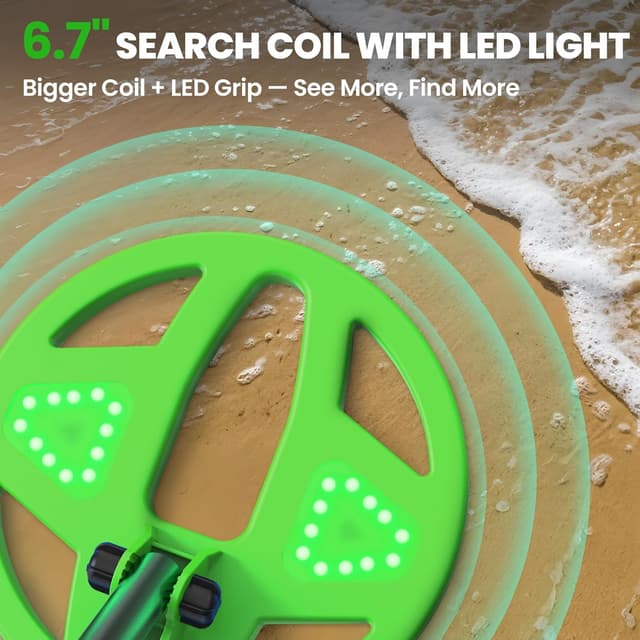 Detalle 1 de DR.ÖTEK Kids Metal Detector 6.7" Coil