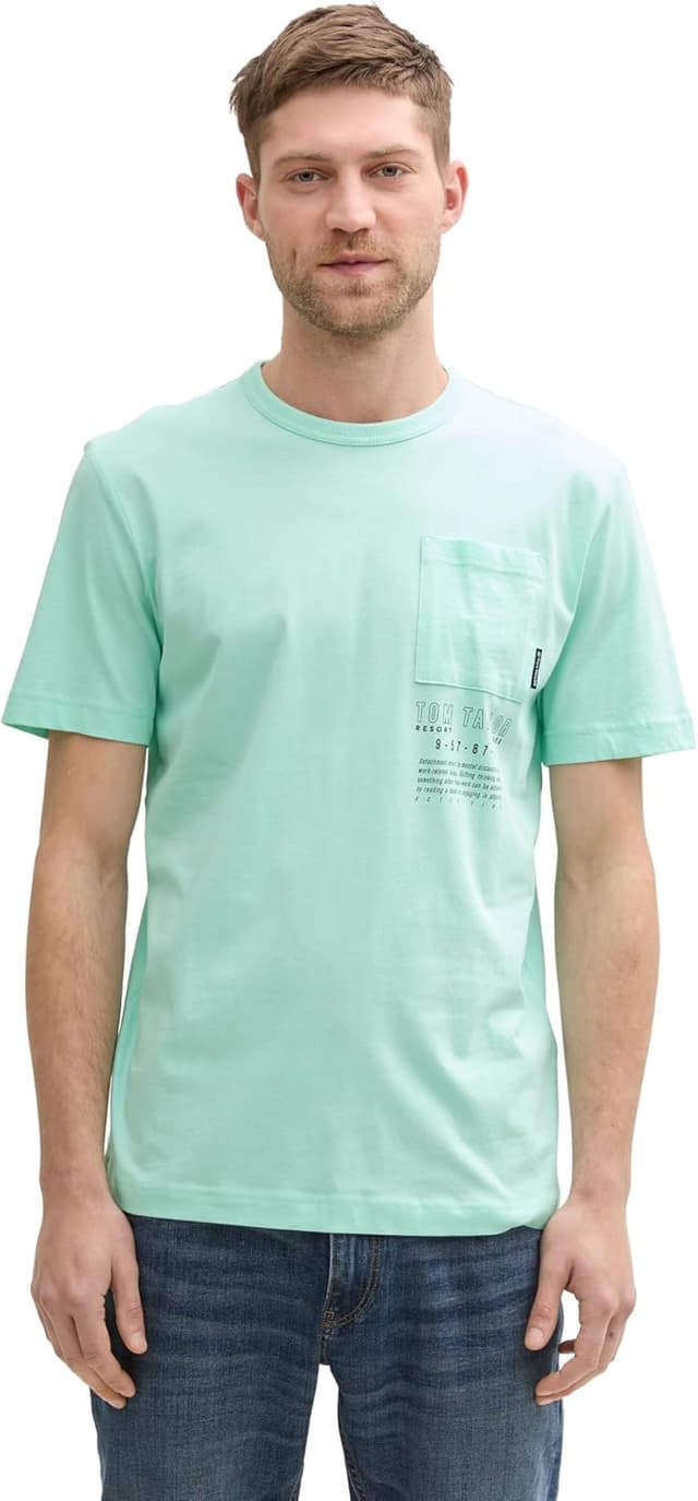 Detalle de TOM TAILOR T-Shirt Uomo a maniche corte