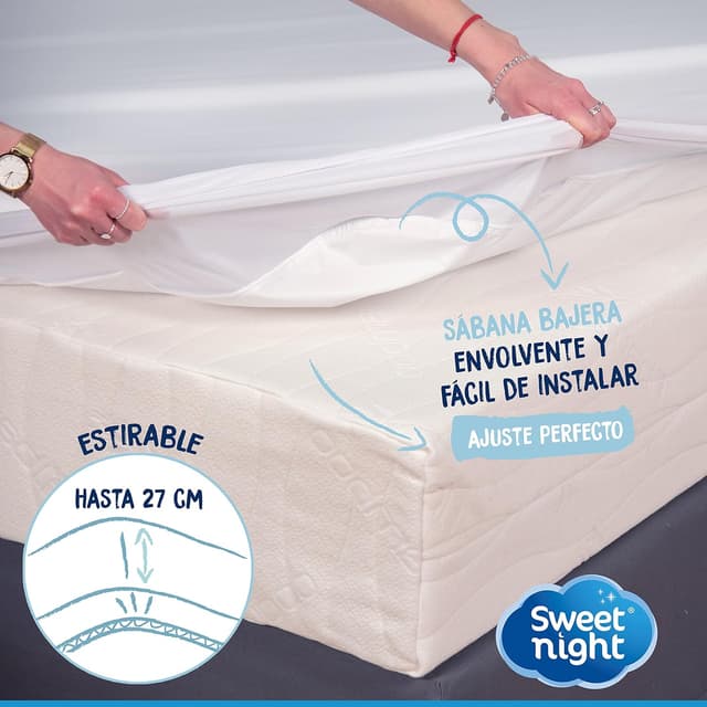 Thumbnail 3 de Sweetnight Protector de Colchón 160x200 cm 🛏️ Impermeable y Transpirable