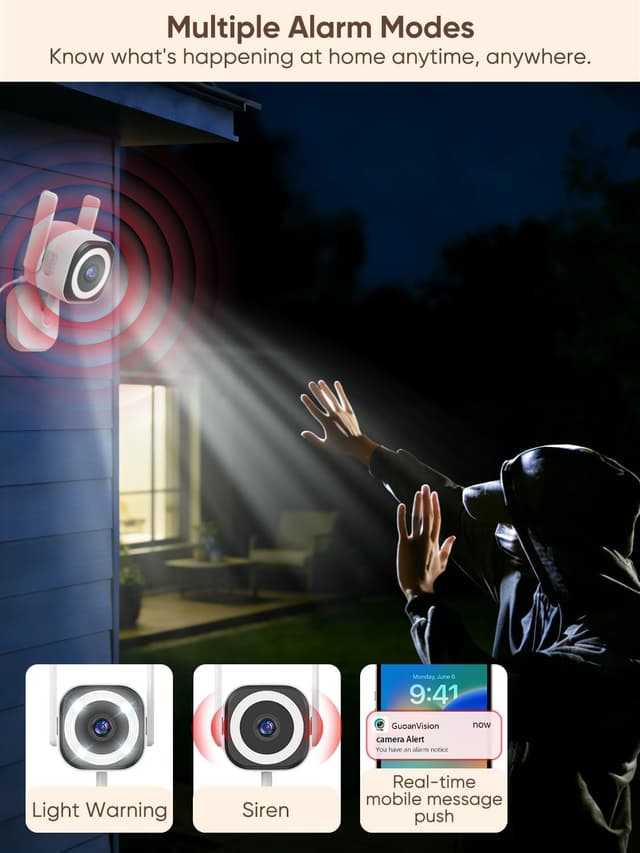 Detalle de 2K Outdoor Security Camera 2K, IP66 CCTV