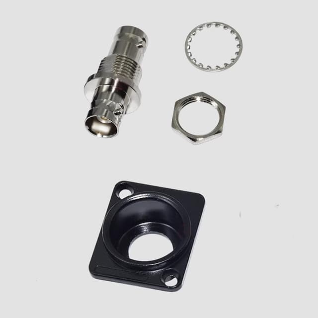 Detalle de PENGLIN D-Type BNC Panel Mount Connector (50 Ohm) – Female-to-Female Pass-Through Coax Adapter
