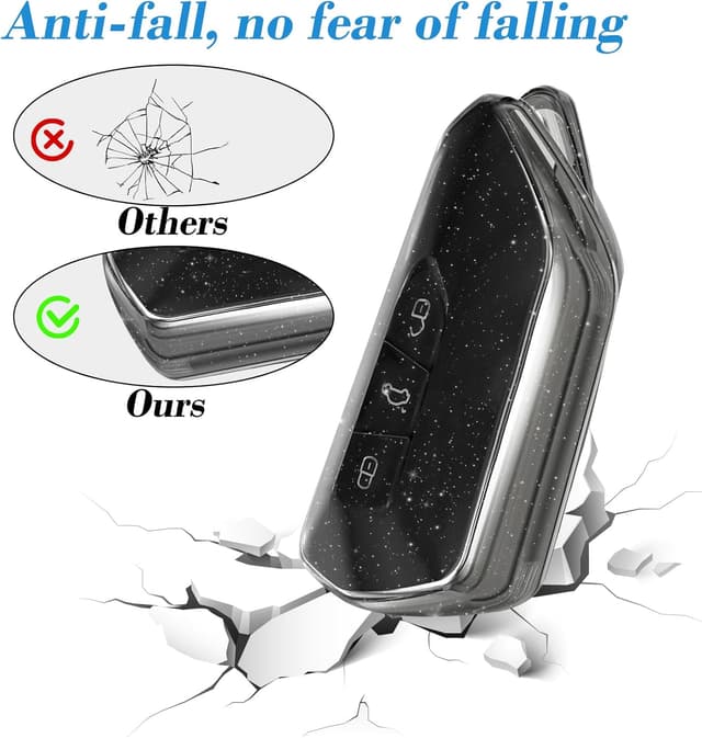 Thumbnail 6 de UBERMing 2 Pack Transparent Car Key Case (TPU) for VW Golf 8 & ID Models