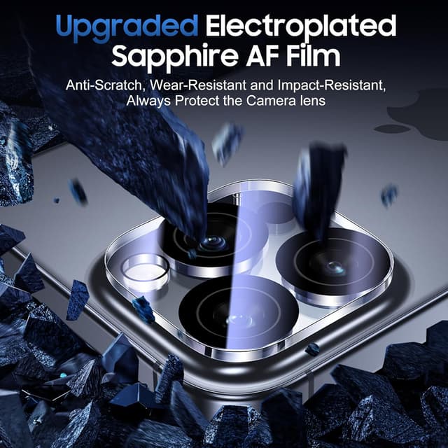 Thumbnail 2 de UniqueMe Kameraschutz iPhone 16 Pro/Max 9H
