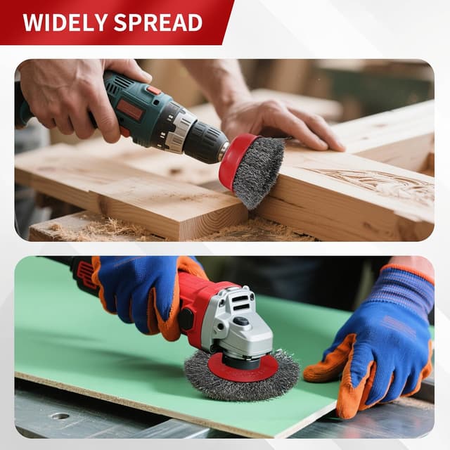 Thumbnail 6 de Kit 8 cepillos de alambre M14 para amoladora 8 piezas